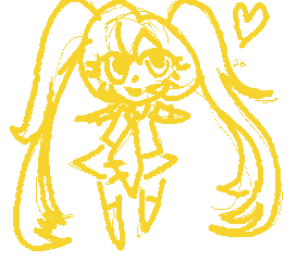 happy miku doodle